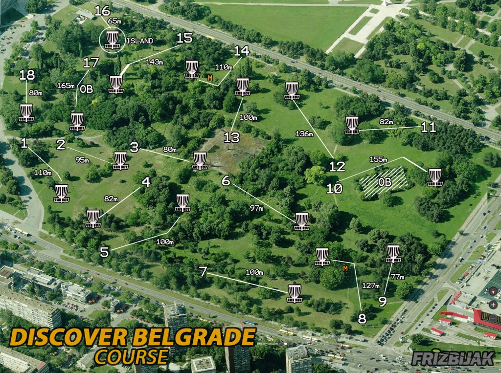 Discover Belgrade Tournament - Map of course